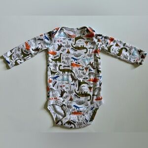 🔥Carter's White, Orange, and Green Dinosaur Bodysuit, 9M